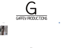 Tablet Screenshot of gaffeyproductions.com
